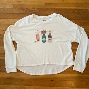 Stylish White Graphic Crop Top